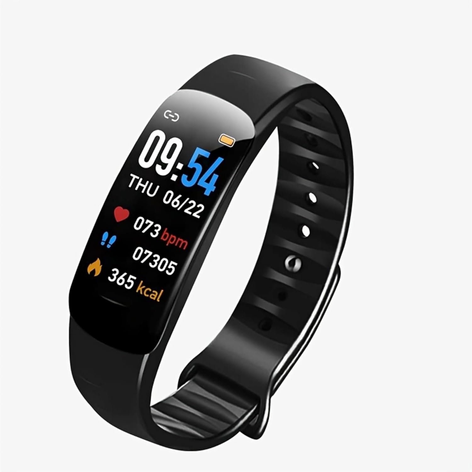 Smart Bracelet for Men Women IP68 Waterproof, 110+ Sport Modes, Fitness Activity Tracker, Heart Rate Sleep Monitor, Pedometer, Smart Watches for Android iOS, 2024  (Black)